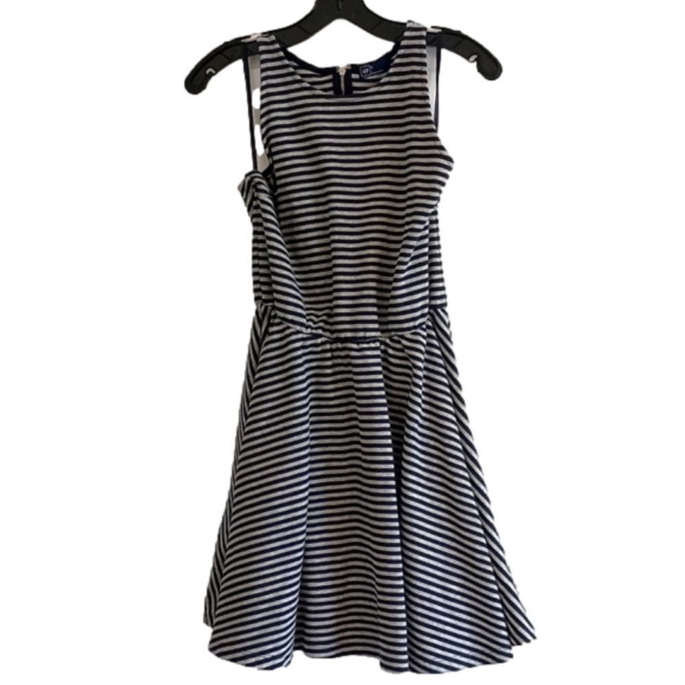 Gap striped navy dress